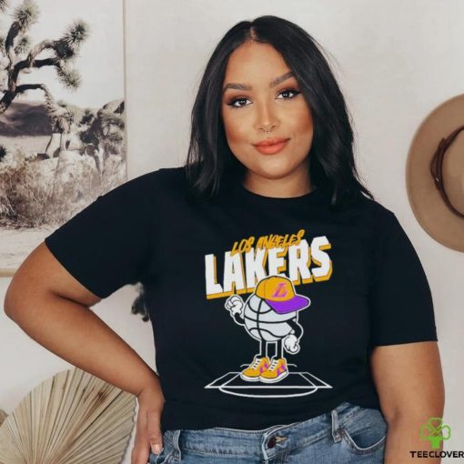 Official Los angeles Lakers basketball cap stadium T shirt
