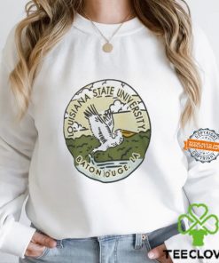 Official Louisiana State University Baton Rouge La pelican art circle shirt 1 Official Louisiana State University Baton Rouge La pelican art circle shirt