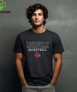 Official Louisville Cardinals Champion Basketball Stack Logo T Shirt