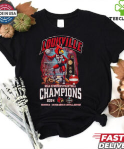 Official Louisville Cardinals NCAA D1 Women’s Volleyball Champs 2024 Mascot Shirt