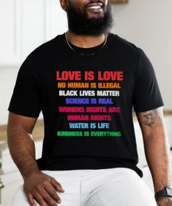 Official Love Is Love Black Lives Matter T Shirt