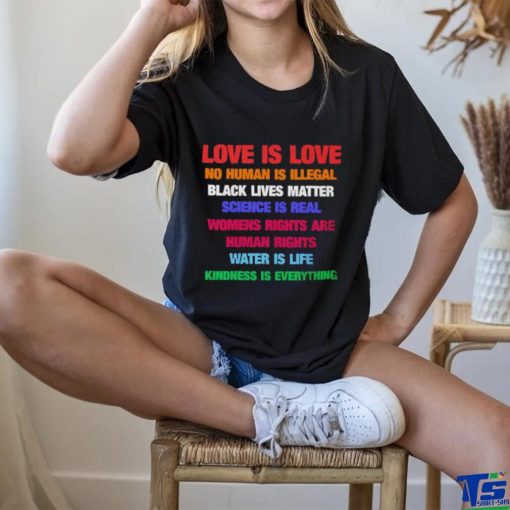 Official Love Is Love Black Lives Matter T Shirt