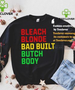Official Lovedoveclarke Bleach Blonde Bad Built Botched Body Tee Shirt 3 Official Lovedoveclarke Bleach Blonde Bad Built Botched Body Tee Shirt