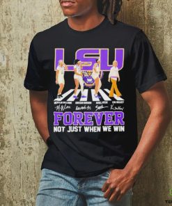 Official Lsu Women’s Basketball Abbey Road Forever Not Just When We Win Signature T Shirt