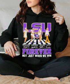 Official Lsu Women’s Basketball Abbey Road Forever Not Just When We Win Signature T Shirt