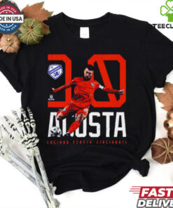 Official Luciano Acosta FC Cincinnati Bold Number cartoon shirt