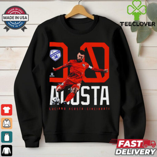 Official Luciano Acosta FC Cincinnati Bold Number cartoon shirt