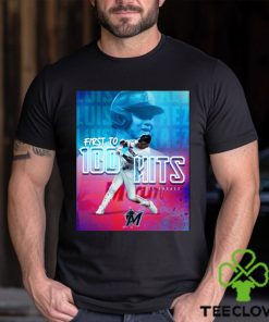 Official Luis Arraez Miami Marlins First 100 Hits Long Sleeves T Shirt