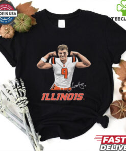 Official Luke Altmyer Illinois Fighting Illini Flex Signature t shirt