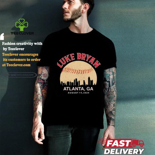 Official Luke bryan atlanta ga august 17 2024 concert T shirt