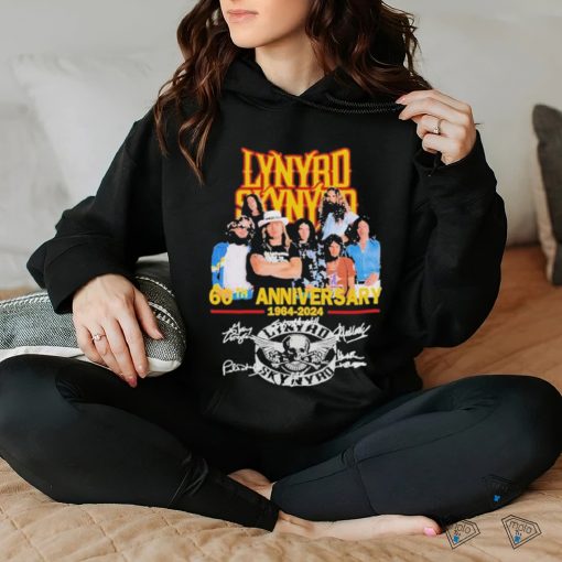 Official Lynyrd Skynyrd Members 60th Anniversary 1964 2024 Signatures T shirt