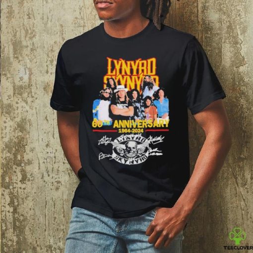 Official Lynyrd Skynyrd Members 60th Anniversary 1964 2024 Signatures T shirt
