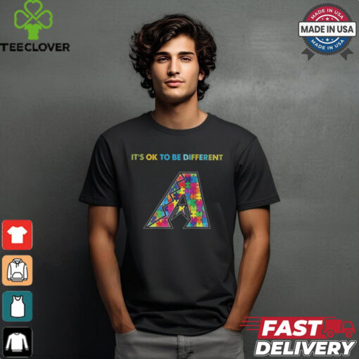 Official MLB Arizona Diamondbacks It’s Ok To Be Different Autism 2024 Shirt