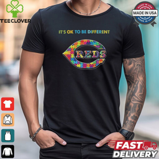 Official MLB Cincinnati Reds It’s Ok To Be Different Autism 2024 Shirt