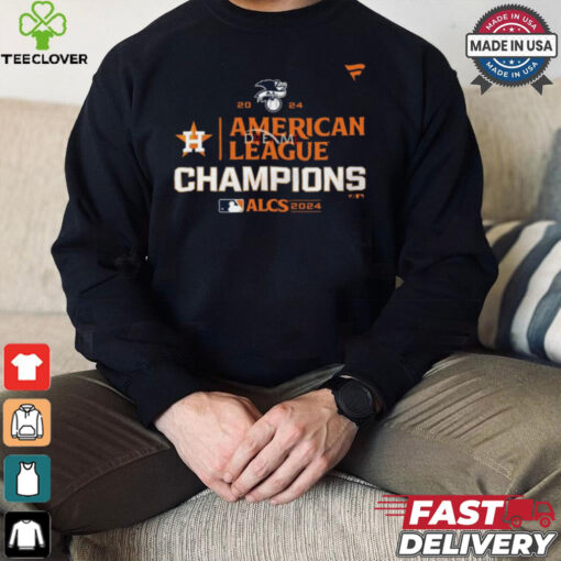 Official MLB Houston Astros 2024 ALCS American League Champions Locker Room t shirt