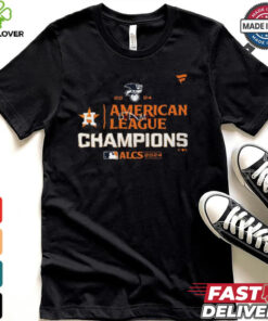 Official MLB Houston Astros 2024 ALCS American League Champions Locker Room t shirt