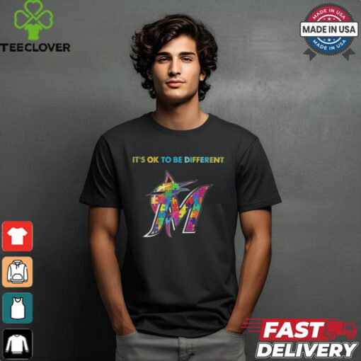 Official MLB Miami Marlins It’s Ok To Be Different Autism 2024 Shirt