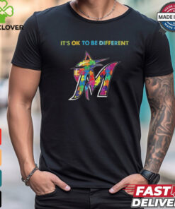 Official MLB Miami Marlins It’s Ok To Be Different Autism 2024 Shirt