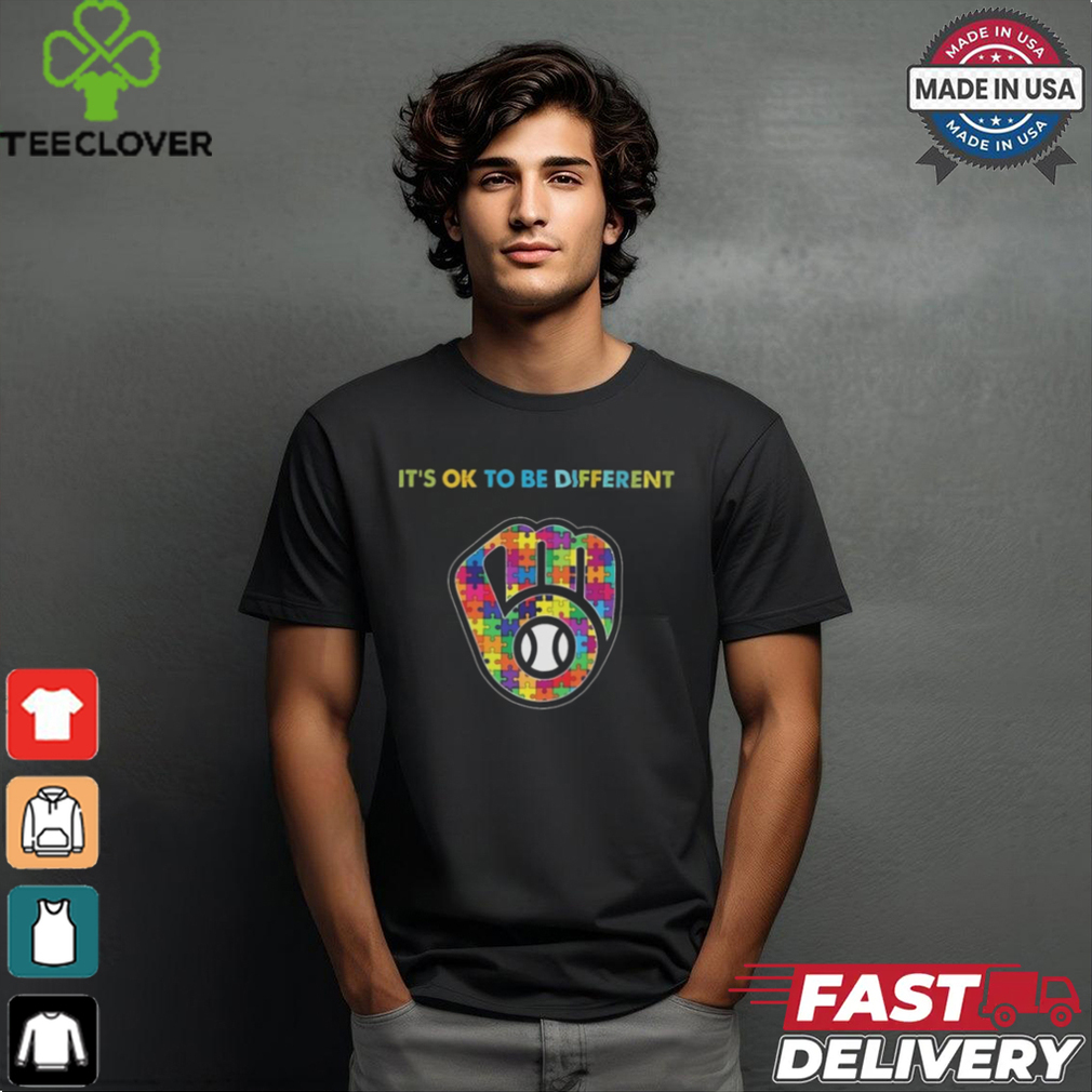 Official MLB Milwaukee Brewers It’s Ok To Be Different Autism 2024 Shirt Official MLB Milwaukee Brewers It’s Ok To Be Different Autism 2024 Shirt