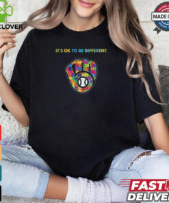 Official MLB Milwaukee Brewers It’s Ok To Be Different Autism 2024 Shirt