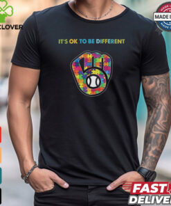 Official MLB Milwaukee Brewers It’s Ok To Be Different Autism 2024 Shirt