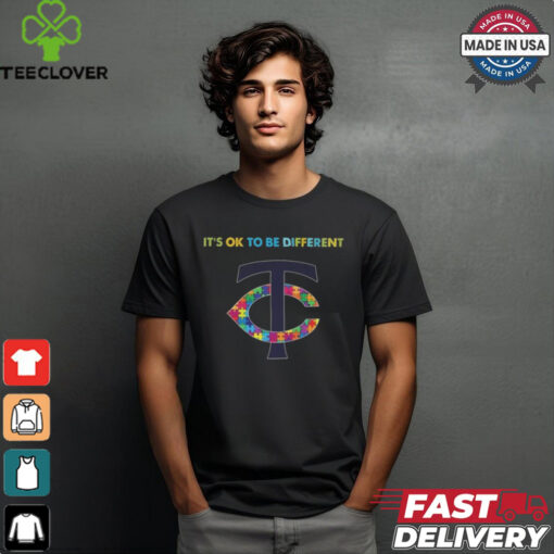 Official MLB Minnesota Twins It’s Ok To Be Different Autism 2024 Shirt