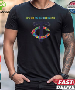 Official MLB Minnesota Twins It’s Ok To Be Different Autism 2024 Shirt