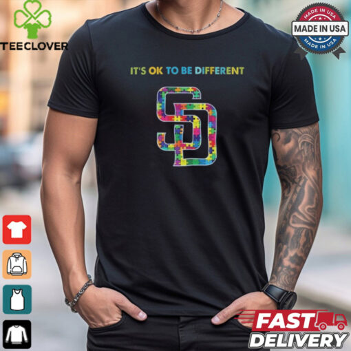 Official MLB San Diego Padres It’s Ok To Be Different Autism 2024 Shirt