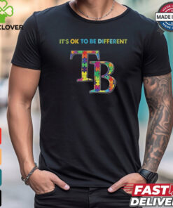 Official MLB Tampa Bay Rays It’s Ok To Be Different Autism 2024 Shirt