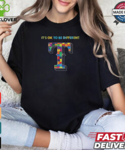 Official MLB Texas Rangers It’s Ok To Be Different Autism 2024 Shirt