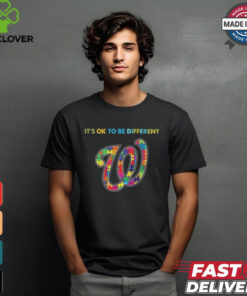 Official MLB Washington Nationals It’s Ok To Be Different Autism 2024 Shirt
