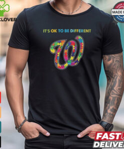 Official MLB Washington Nationals It’s Ok To Be Different Autism 2024 Shirt