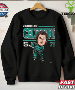 Official Macklin Celebrini 71 San Jose Sharks Cartoon Vintage t shirt