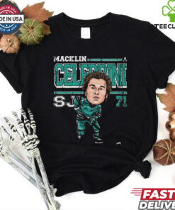 Official Macklin Celebrini 71 San Jose Sharks Cartoon Vintage t shirt