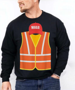 Official Maga garbage truck collector vest for Trump election day T shirt