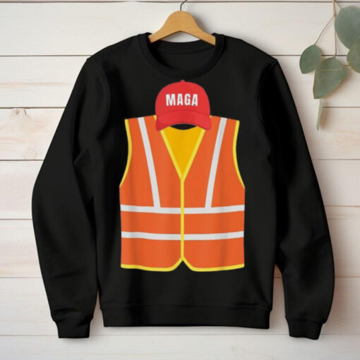 Official Maga garbage truck collector vest for Trump election day T shirt