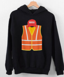 Official Maga garbage truck collector vest for Trump election day T shirt