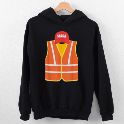 Official Maga garbage truck collector vest for Trump election day T shirt