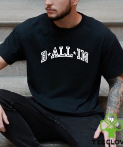 Official Maia wearing b all in T shirt