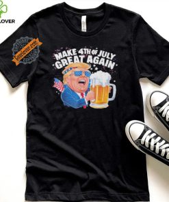 Official Make 4Th Of July Great Again Trump Holding Beer t shirt