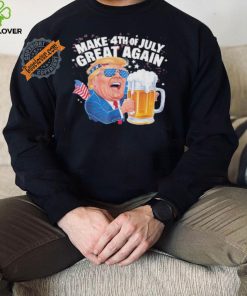 Official Make 4Th Of July Great Again Trump Holding Beer t shirt