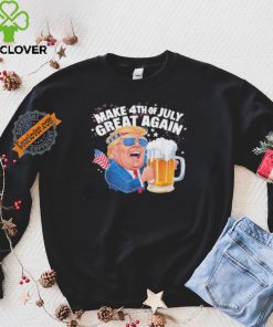 Official Make 4Th Of July Great Again Trump Holding Beer t shirt
