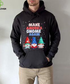 Official Make America gnome again funny snowy Christmas T shirt