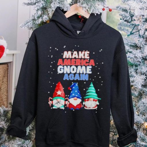 Official Make America gnome again funny snowy Christmas T shirt