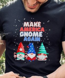Official Make America gnome again funny snowy Christmas T shirt