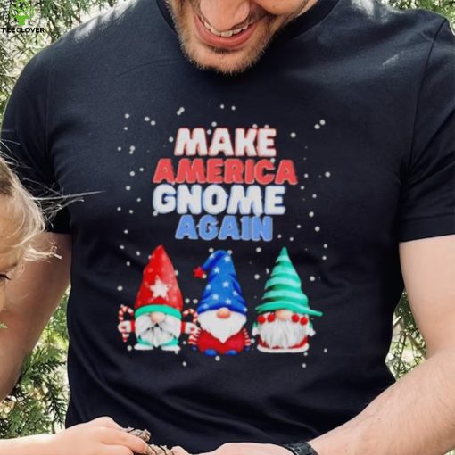 Official Make America gnome again funny snowy Christmas T shirt