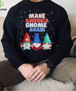 Official Make America gnome again funny snowy Christmas T shirt