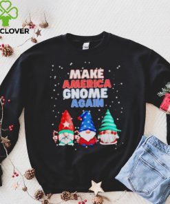 Official Make America gnome again funny snowy Christmas T shirt