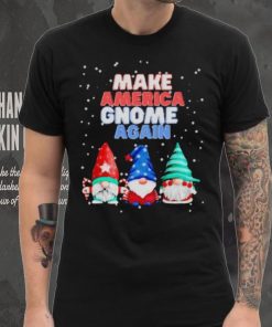 Official Make America gnome again funny snowy Christmas T shirt