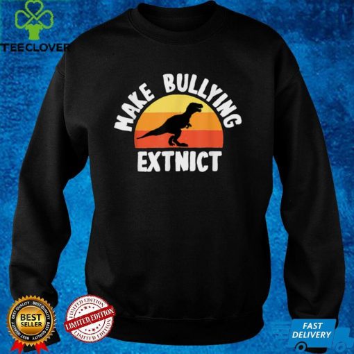 Official Make Bullying ExtinctWe Wear Orange For Unity DayDinosaur T Shirt 5